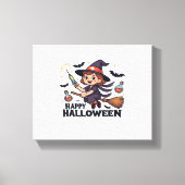 Happy Halloween Nurse Shirt – Spooky Schattige Med Canvas Afdruk (Voorkant)