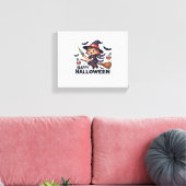 Happy Halloween Nurse Shirt – Spooky Schattige Med Canvas Afdruk (Insitu (Woonkamer))