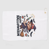 Happy Halloween Nurse Shirt – Spooky Schattige Med Golfhanddoek (Horizontaal)