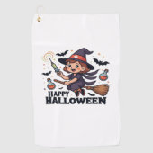 Happy Halloween Nurse Shirt – Spooky Schattige Med Golfhanddoek (Voorkant)