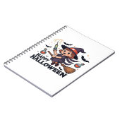 Happy Halloween Nurse Shirt – Spooky Schattige Med Notitieboek (Linkerzijde)