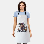 Happy Halloween Nurse Shirt – Spooky Schattige Med Schort (Gedragen)