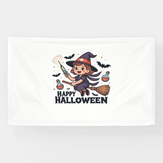 Happy Halloween Nurse Shirt – Spooky Schattige Med Spandoek (Horizontaal)