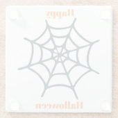 Happy Halloween Onderzetter Glazen Onderzetter (Achterkant)