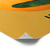 Happy Halloween - ongesneden pompoen gezicht Poster (Hoek)