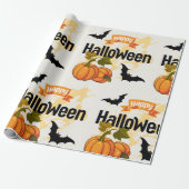 Happy Halloween-ontwerp Cadeaupapier (Uitgerold)