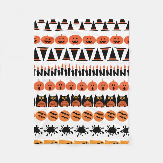 Happy Halloween-ontwerp Fleece Deken (Voorkant)