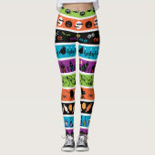 Happy Halloween-ontwerp Leggings (Voorkant)