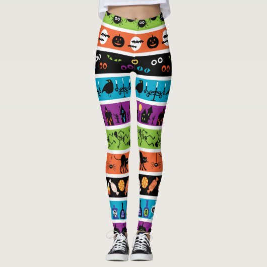 Happy Halloween-ontwerp Leggings (Voorkant)