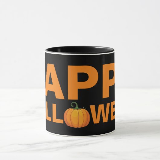 Happy Halloween-ontwerp met type Mok (Midden)