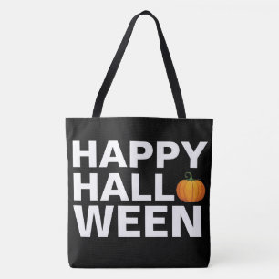 Happy Halloween-ontwerp met type Tote Bag