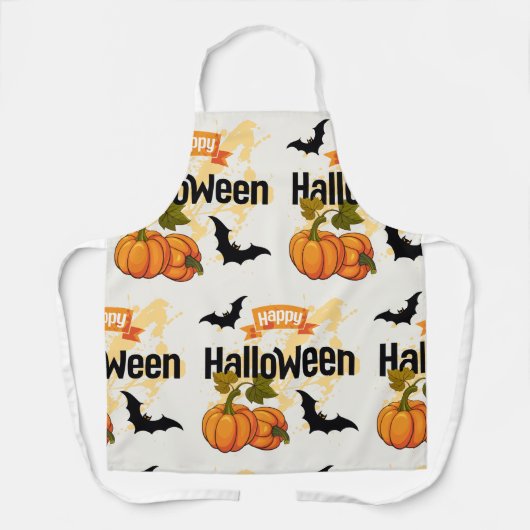 Happy Halloween-ontwerp Schort (Voorkant)