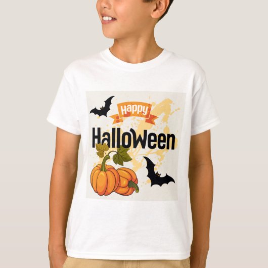 Happy Halloween-ontwerp T-shirt (Voorkant)