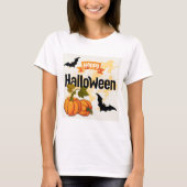 Happy Halloween-ontwerp T-shirt (Voorkant)