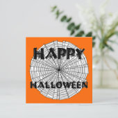Happy Halloween op de Uitnodiging van de Tekst van (Staand voorkant)