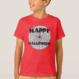 Happy Halloween op Spider Web Kinder T-shirt