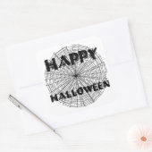 Happy Halloween op Spider Web Text Sticker (Envelop)