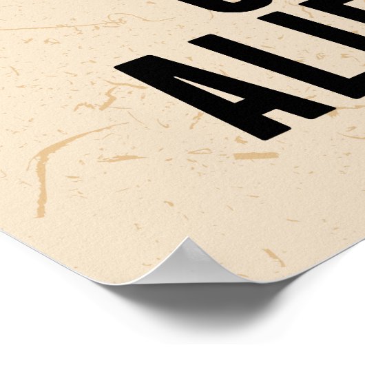 Happy Halloween | Opgelet voor buitenlanders Poster (Hoek)