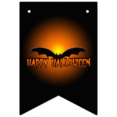 Happy Halloween Oranje Black Bat bundelbanner Vlaggetjes (Tweede vlag)