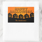 Happy Halloween Oranje en Black Pumpkin Stickers (Tas)