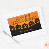 Happy Halloween Oranje en Black Pumpkin Stickers (Envelop)
