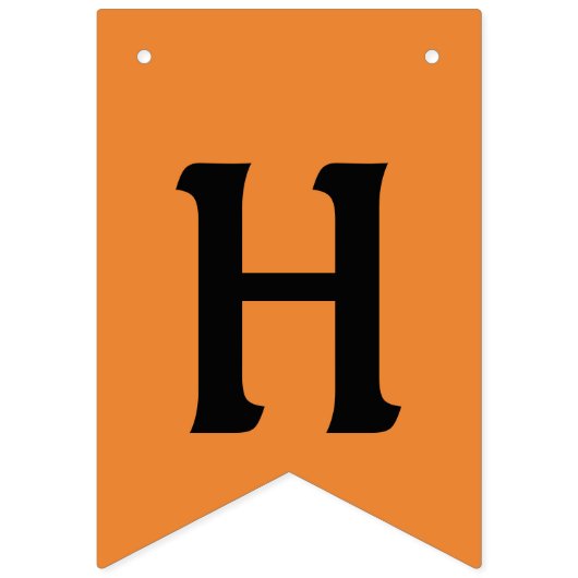 Happy Halloween Oranje en Black Vlaggetjes (Tweede vlag)