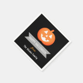 Happy Halloween Oranje Jack O Lantern Pumpkin Servetten (Hoek)