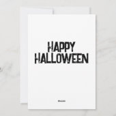 Happy Halloween Oranje kat magick Feestdagenkaart (Achterkant)