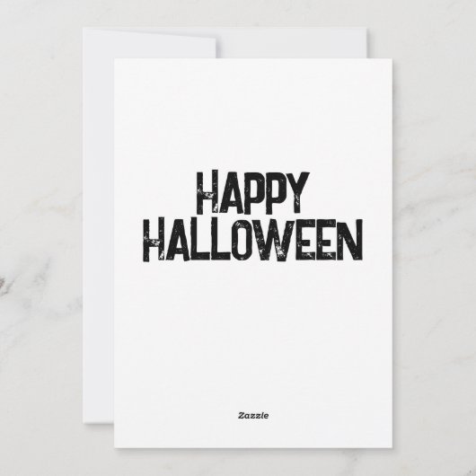 Happy Halloween Oranje kat magick Feestdagenkaart (Achterkant)