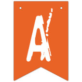 Happy Halloween Oranje & Paarse Ghost Bunting Flag Vlaggetjes (Tweede vlag)