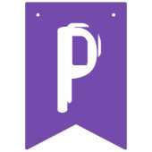 Happy Halloween Oranje & Paarse Ghost Bunting Flag Vlaggetjes (Derde vlag)