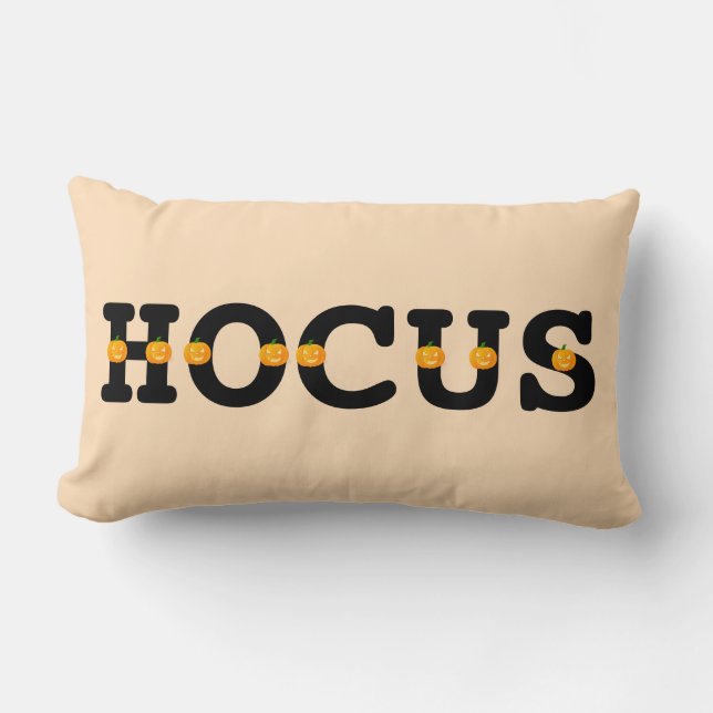 Happy Halloween Oranje pomkin Kussen (Voorkant)