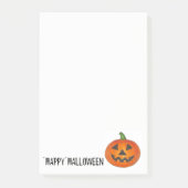 Happy Halloween Oranje Pumpkin Jack o' Lantern Post-it® Notes (Voorkant)