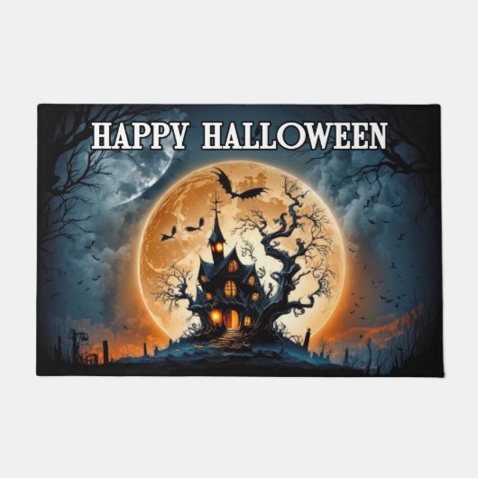 Happy Halloween | Oude spookhuis Deurmat (Voorkant)