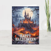 Happy Halloween | Oude spookhuis Kaart (Voorkant)