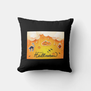 Happy Halloween over de wolken Kussen