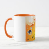 Happy Halloween over de wolken Mok (Links)