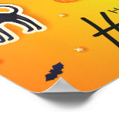 Happy Halloween over de wolken Poster (Hoek)