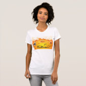 Happy Halloween over de wolken T-shirt (Voorkant volledig)