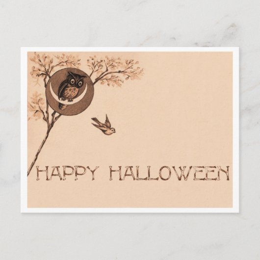 Happy Halloween Owl Briefkaart (Voorkant)