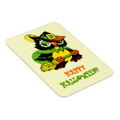 Happy Halloween!  Owl Gift Magnet Magneet (Rechterzijde)