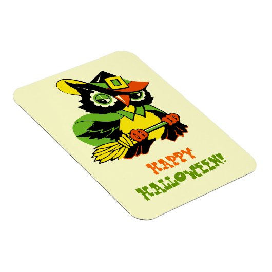 Happy Halloween!  Owl Gift Magnet Magneet (Rechterzijde)