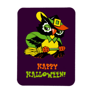Happy Halloween! Owl Gift Magnet Magneet