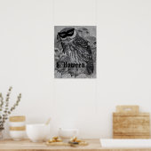 Happy Halloween Owl Poster (Keuken)