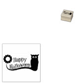 Happy Halloween Owl Rubberstempel (Gestempeld)