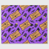 Happy Halloween Paars Cadeaupapier (Vlak)