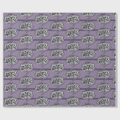 Happy halloween paars ontwerp cadeaupapier (Vlak)