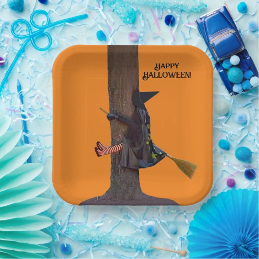 Happy Halloween Paper-Bord Papieren Bordje (Feest)