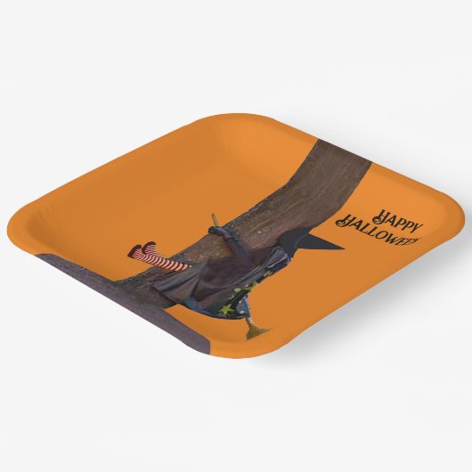 Happy Halloween Paper-Bord Papieren Bordje (Gebogen)