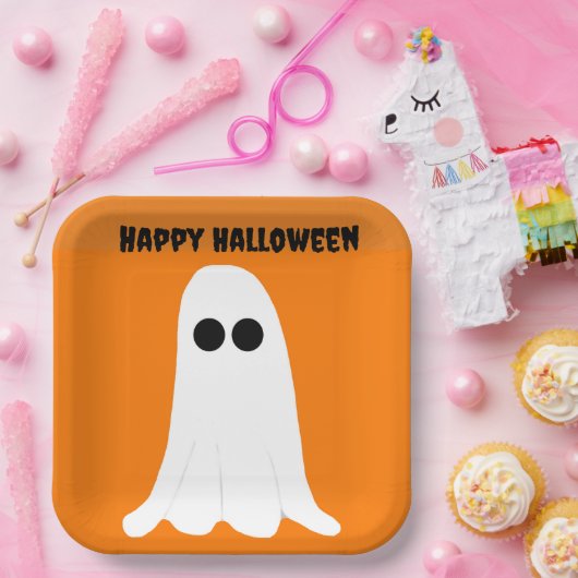 Happy Halloween Paper-Borden Papieren Bordje (Feest)